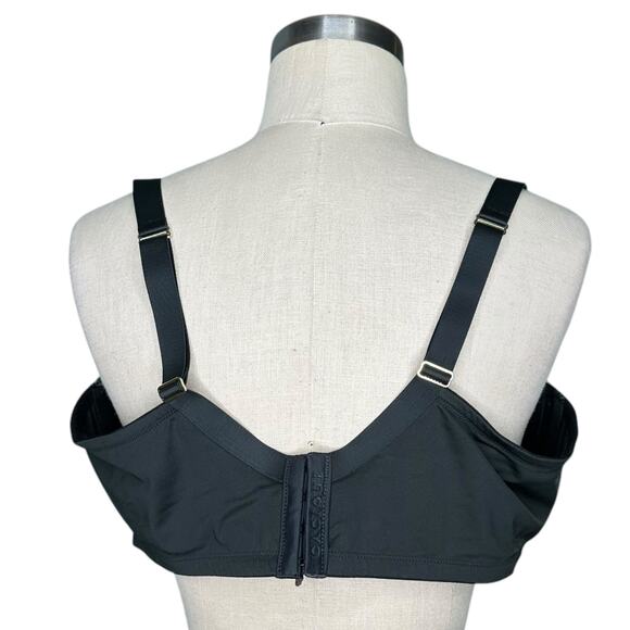 CACIQUE Black Unlined Balconette Bra Women's Size 44DD NWT Classic Underwired - Picture 3 of 7